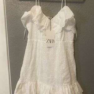 Zara White lace dress
